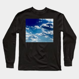 Beautiful cloudy blue sky Long Sleeve T-Shirt